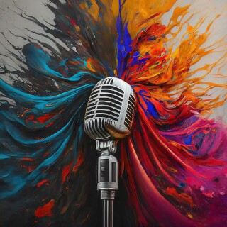 image fx create music microphone colour monochrome and (2)