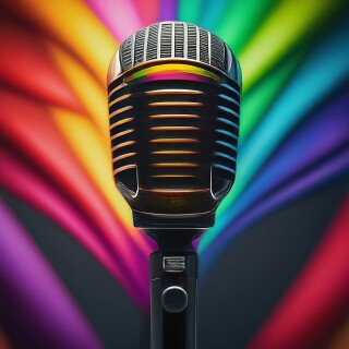 image fx create music microphone colour rainbow and co